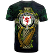 1sttheworld Ireland T-Shirt - House of MACGEOGHEGAN Irish Family Crest and Celtic Cross A7