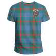 1sttheworld Clothing - Agnew Ancient Clan Tartan Crest T-Shirt A7
