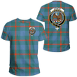 1sttheworld Clothing - Agnew Ancient Clan Tartan Crest T-Shirt A7