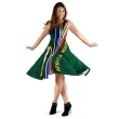 South Africa Women's Dress Springboks Rugby Be Unique - Green K8 | Lovenewzealand.co