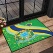 1sttheworld Door Mat - Brazil Special Flag Door Mat A35