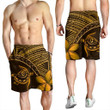 Hawaiian Turtle Plumeria Kakau Polynesian Men's Shorts Neo Brown NH24