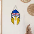 Canada Flag Of British Columbia Custom Shape Wooden Sign Spartan Warrior Face A7 | 1sttheworld