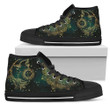 Celticone Women's High Top Shoes - Wicca Sun And Moon Blue - BN21