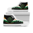 Celtic All Over Print High Top Shoe - Irish Shamrock With Celtic Patterns - BN21