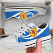 1sttheworld Shoes - Scotland Coat of arms and Flag Low Top Shoes A35