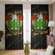 Coffin American Family Crest - Blackout Curtains with Hooks Luxury Marble A7 | 1sttheworld