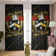 Bourne American Family Crest - Blackout Curtains with Hooks Luxury Marble A7 | 1sttheworld