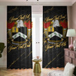 Bromfield American Family Crest - Blackout Curtains with Hooks Luxury Marble A7 | 1sttheworld
