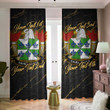 Cahill American Family Crest - Blackout Curtains with Hooks Luxury Marble A7 | 1sttheworld