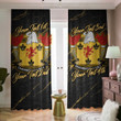 Chambers American Family Crest - Blackout Curtains with Hooks Luxury Marble A7 | 1sttheworld