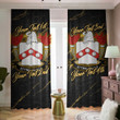 Etting American Family Crest - Blackout Curtains with Hooks Luxury Marble A7 | 1sttheworld