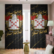 Gause American Family Crest - Blackout Curtains with Hooks Luxury Marble A7 | 1sttheworld