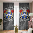 USA Cummings American Family Crest - Blackout Curtains with Hooks Luxury Marble A7