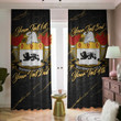 Goodwin American Family Crest - Blackout Curtains with Hooks Luxury Marble A7 | 1sttheworld