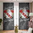 USA Glidden American Family Crest - Blackout Curtains with Hooks Luxury Marble A7