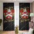 Davis II American Family Crest - Blackout Curtains with Hooks Luxury Marble A7 | 1sttheworld