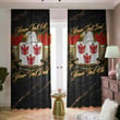 De Lancey American Family Crest - Blackout Curtains with Hooks Luxury Marble A7 | 1sttheworld