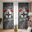USA Griffiths American Family Crest - Blackout Curtains with Hooks Luxury Marble A7