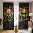 Gallaudet American Family Crest - Blackout Curtains with Hooks Luxury Marble A7 | 1sttheworld