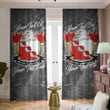USA MacWilliams American Family Crest - Blackout Curtains with Hooks Luxury Marble A7
