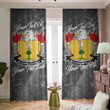 USA McGarrity American Family Crest - Blackout Curtains with Hooks Luxury Marble A7