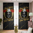 Henkel American Family Crest - Blackout Curtains with Hooks Luxury Marble A7 | 1sttheworld