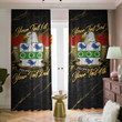 Hooper American Family Crest - Blackout Curtains with Hooks Luxury Marble A7 | 1sttheworld