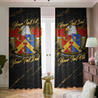 Longbottom American Family Crest - Blackout Curtains with Hooks Luxury Marble A7 | 1sttheworld