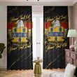 Kissam American Family Crest - Blackout Curtains with Hooks Luxury Marble A7 | 1sttheworld