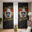 Maxwell II American Family Crest - Blackout Curtains with Hooks Luxury Marble A7 | 1sttheworld