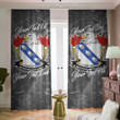 USA Morehead American Family Crest - Blackout Curtains with Hooks Luxury Marble A7