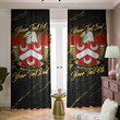 Martin American Family Crest - Blackout Curtains with Hooks Luxury Marble A7 | 1sttheworld