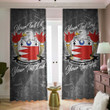 USA Henderson American Family Crest - Blackout Curtains with Hooks Luxury Marble A7