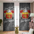 USA Payson American Family Crest - Blackout Curtains with Hooks Luxury Marble A7