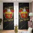Payson American Family Crest - Blackout Curtains with Hooks Luxury Marble A7 | 1sttheworld