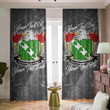USA Tuckerman American Family Crest - Blackout Curtains with Hooks Luxury Marble A7