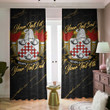 Semple American Family Crest - Blackout Curtains with Hooks Luxury Marble A7 | 1sttheworld