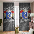 USA Prevost American Family Crest - Blackout Curtains with Hooks Luxury Marble A7