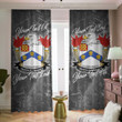 USA Yardley American Family Crest - Blackout Curtains with Hooks Luxury Marble A7