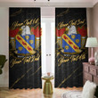 Nott American Family Crest - Blackout Curtains with Hooks Luxury Marble A7 | 1sttheworld