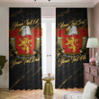 Toland American Family Crest - Blackout Curtains with Hooks Luxury Marble A7 | 1sttheworld