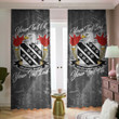USA Penrose American Family Crest - Blackout Curtains with Hooks Luxury Marble A7