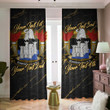 Rawson American Family Crest - Blackout Curtains with Hooks Luxury Marble A7 | 1sttheworld