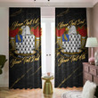 Pell American Family Crest - Blackout Curtains with Hooks Luxury Marble A7 | 1sttheworld