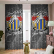 USA Shirley American Family Crest - Blackout Curtains with Hooks Luxury Marble A7