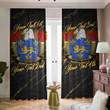 North American Family Crest - Blackout Curtains with Hooks Luxury Marble A7 | 1sttheworld