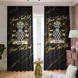 Wales Cooke Sir Walter through marriage Welsh Family Crest Blackout Curtains with Hooks Luxury Marble A7