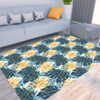 Floor Mat - Pretty Summer Seamless Tropical Pattern Bright Leaves Plants Foldable Rectangular Thickened Floor Mat A7