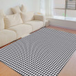 Floor Mat - Houndstooth Vintage Pattern Style Foldable Rectangular Thickened Floor Mat A7 | 1sttheworld